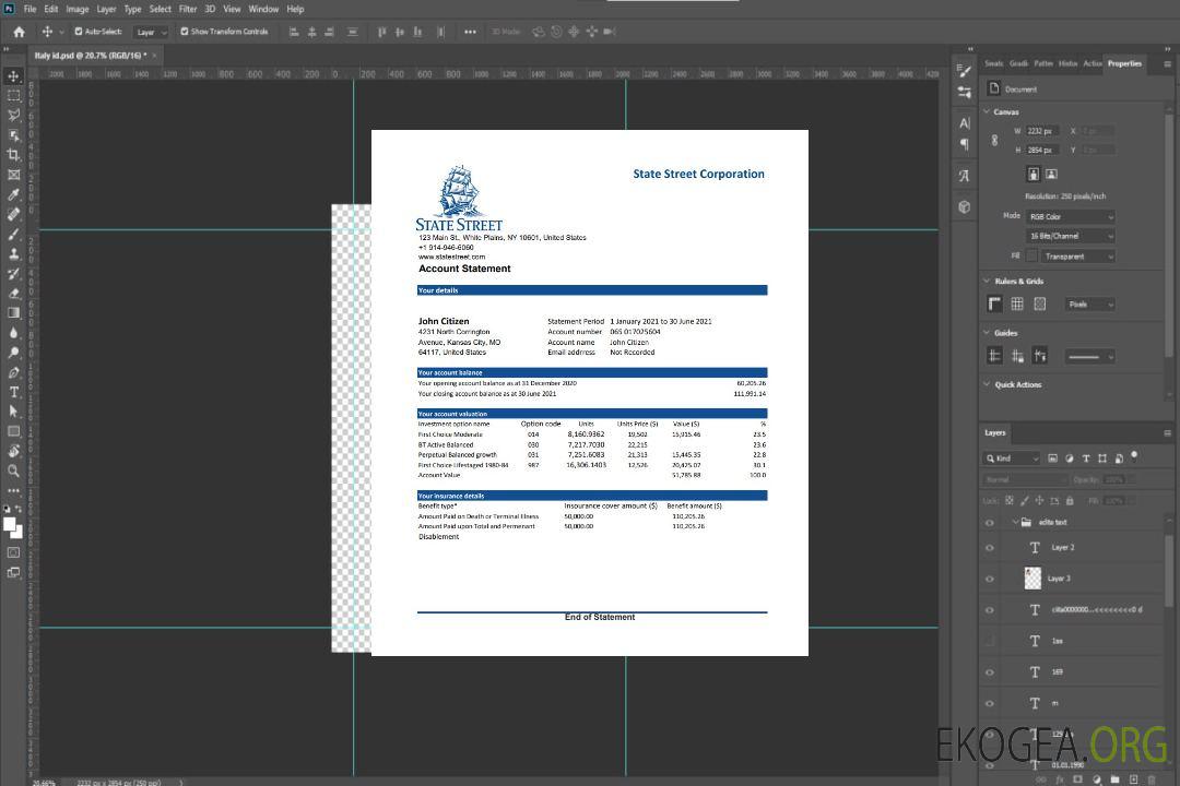 États-Unis State Street Corporation excel pdf template